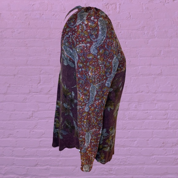 🔮 “Gimmicks” by BKE Purple Long Sleeve Blouse with Front & Back Cutouts 🍂 - Picture 5 of 13